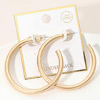Gold Dipped Open Hoop Earrings - Dainty Minimalist Hoops - Delicate Everyday Earrings