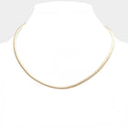 Omega Chain Necklace - Statement Layering Chunky Collar Necklace - Minimalist thick Chains