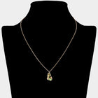 USA State Map Abalone Pendant Necklace - Home State Jewelry - Moving Away Farewell Personalized Gift