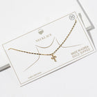 Gold Dipped CZ Mini Cross Pendant Necklace – Dainty Religious Jewelry