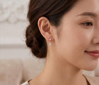 14K Gold Dipped Teardrop CZ Drop Earrings – Dainty Sparkle Bridal Jewelry